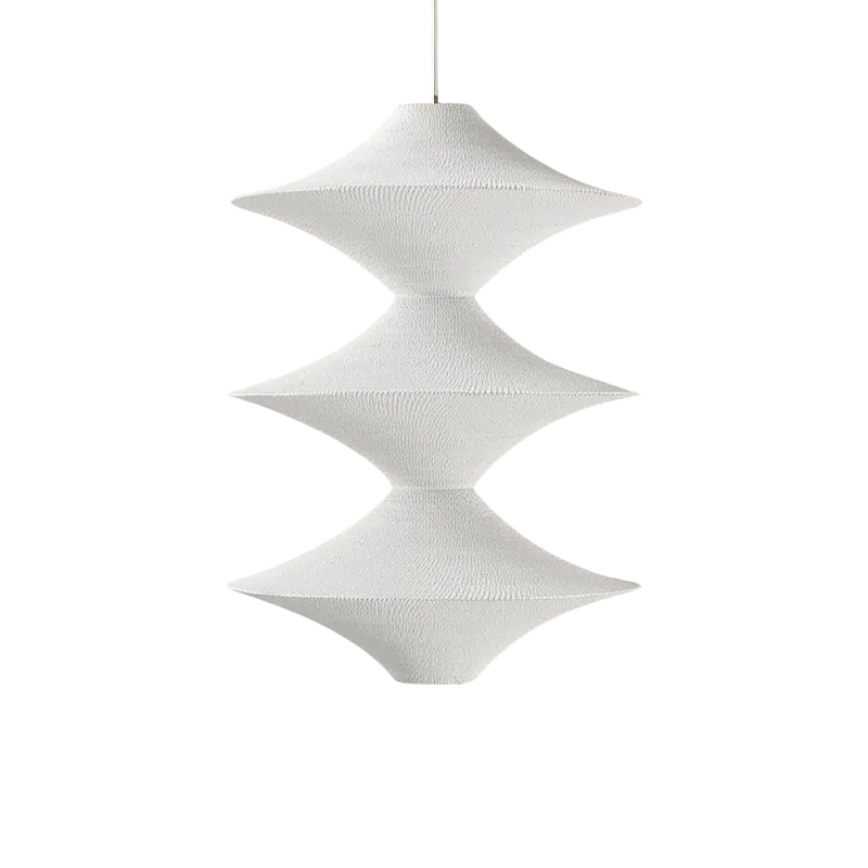 Подвесной вязаный белый светильник «Звезда Востока 03» Белый в Челябинске | Loft Concept 