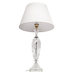 Настольная лампа хрустальная с белым абажуром Diamond Facets варинант исполнения - 2 | Loft Concept в Челябинске