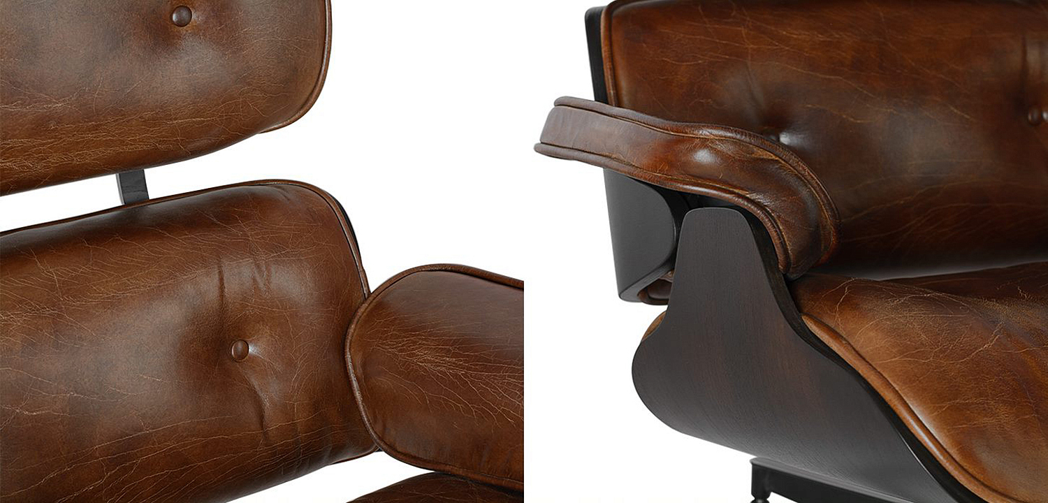 Кресло Eames Lounge Chair & Ottoman brown Кресло Eames Lounge Chair & Ottoman brown - Loft-Concept в Челябинске