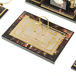 Настольный письменный набор из яшмы и долерита с декором в виде коня Manager Organizer варинант исполнения - 5 | Loft Concept в Челябинске