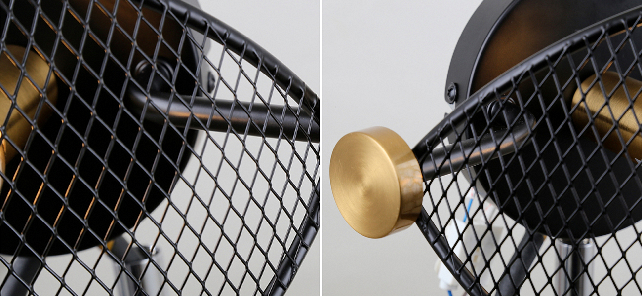 Черное бра с латунными вставками Mosquitoes Caster Черное бра с латунными вставками Mosquitoes Caster - Loft-Concept в Челябинске