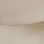 Банкетка круглая бежевый велюр на 4-х металлических ножках черного цвета SANJAY варинант исполнения - 4 | Loft Concept в Челябинске