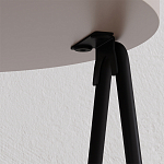 Стол приставной с 2-мя круглыми бежево-серыми столешницами ESSEL LIGHT MOCHA варинант исполнения - 1 | Loft Concept в Челябинске