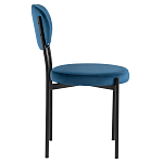 Стул с круглым сиденьем на металлическом основании ALFIE CHAIR Blue варинант исполнения - 5 | Loft Concept в Челябинске