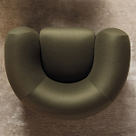 Дизайнерское полукруглое мягкое кресло CINNAMON Armchair варинант исполнения - 2 | Loft Concept в Челябинске