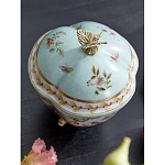 Шкатулка голубого цвета с цветочными орнаментами Blue Garden варинант исполнения - 4 | Loft Concept в Челябинске