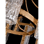 Люстра двухъярусная круглая с текстурными цилиндрическими плафонами Glimpse варинант исполнения - 8 | Loft Concept в Челябинске