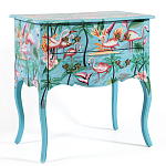 Комод с росписью Розовый фламинго L.XV CHEST OF DRAWERS Flowers with Flamingo варинант исполнения - 1 | Loft Concept в Челябинске