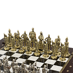 Шахматы в ларце из натуральных камней Долерит Малахит Мрамор Decorative Thematic Chess Русь варинант исполнения - 2 | Loft Concept в Челябинске