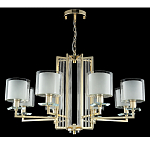 Люстра с 8-ю цилиндрическими плафонами из стекла Laurent варинант исполнения - 3 | Loft Concept в Челябинске