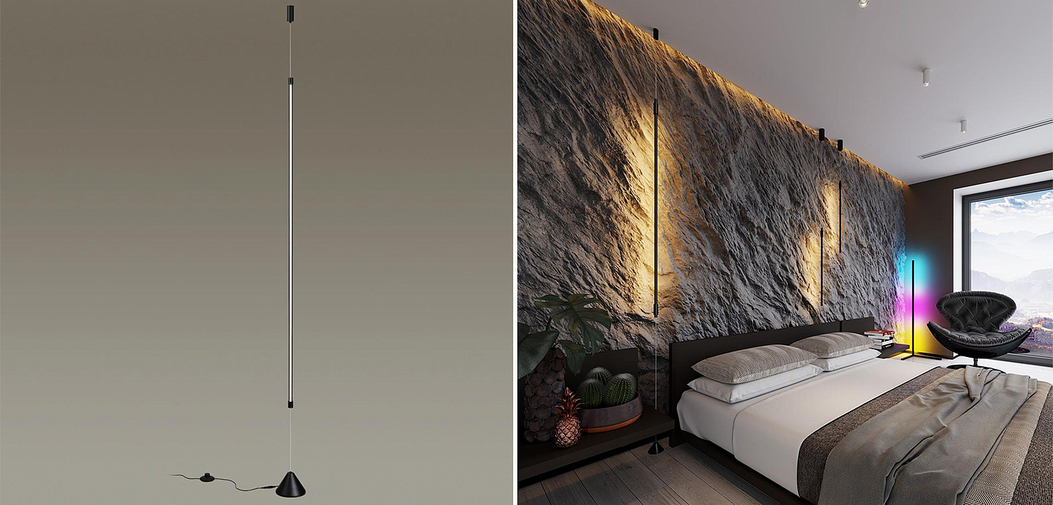Торшер Trumpet Tube Black Thin Line Торшер Trumpet Tube Black Thin Line - Loft-Concept в Челябинске