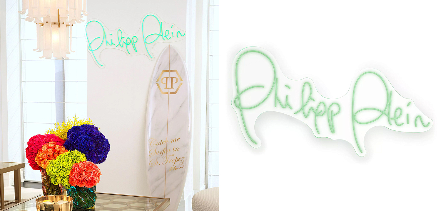 Неоновая настенная лампа Neon Philipp Plein Неоновая настенная лампа Neon Philipp Plein - Loft-Concept в Челябинске