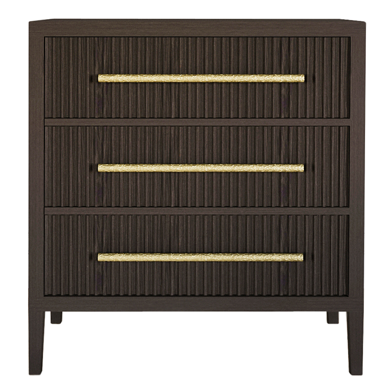 Комод Primo с 3 выдвижными ящиками Темный орех Орех в Челябинске | Loft Concept 