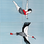 Плитка с узором Аист варинант исполнения - 3 | Loft Concept в Челябинске