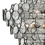 Люстра с каскадом из круглых прозрачных декоративных элементов Harmony of Light варинант исполнения - 1 | Loft Concept в Челябинске