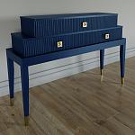 Премиальная Консоль с тремя ящиками Elsa Dreams Blue варинант исполнения - 1 | Loft Concept в Челябинске