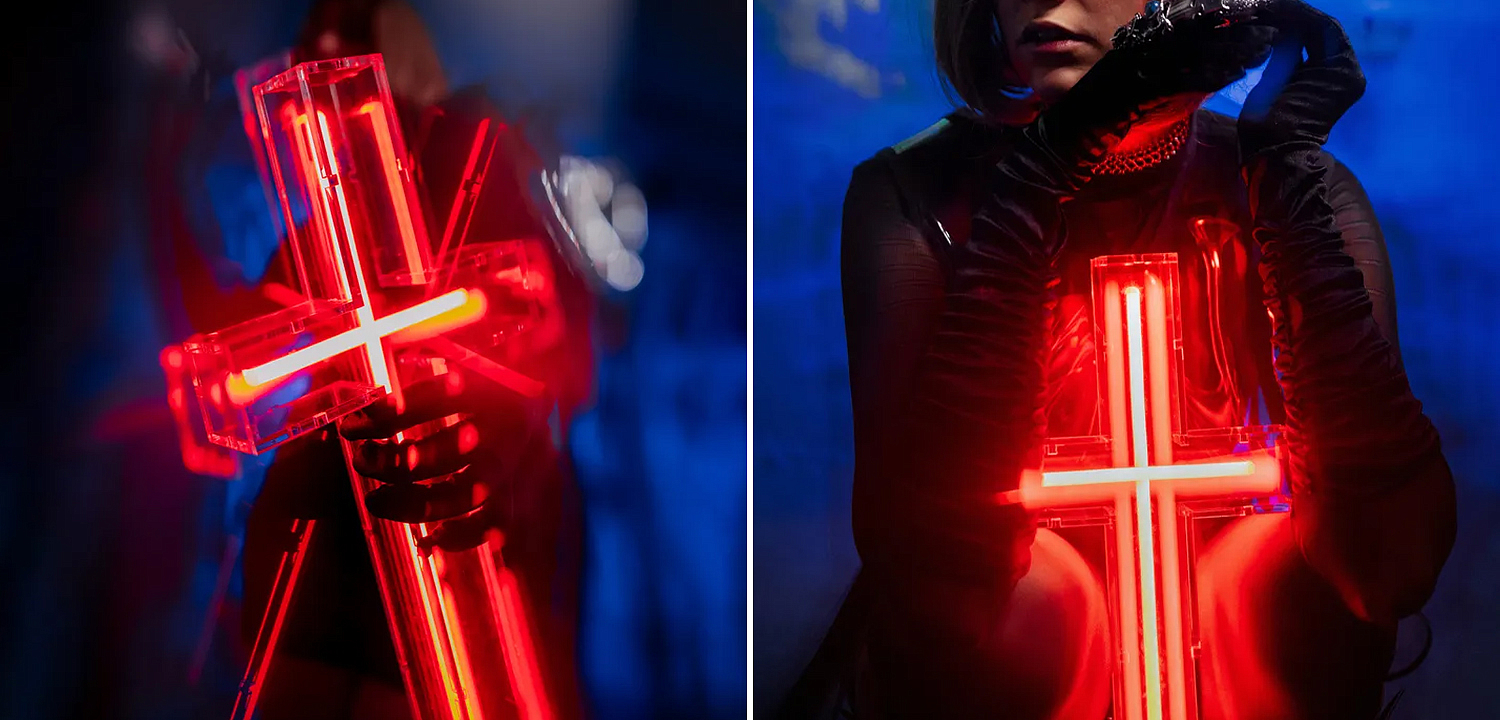 Неоновая настенная лампа Red Cross Neon Wall Lamp Неоновая настенная лампа Red Cross Neon Wall Lamp - Loft-Concept в Челябинске