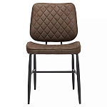 Стул с темно-коричневой обивкой из экокожи Benderson варинант исполнения - 1 | Loft Concept в Челябинске