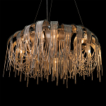 Люстра круглая подвесная с металлическими дугами и длинными цепочками 80 см Atlantis Chain варинант исполнения - 8 | Loft Concept в Челябинске