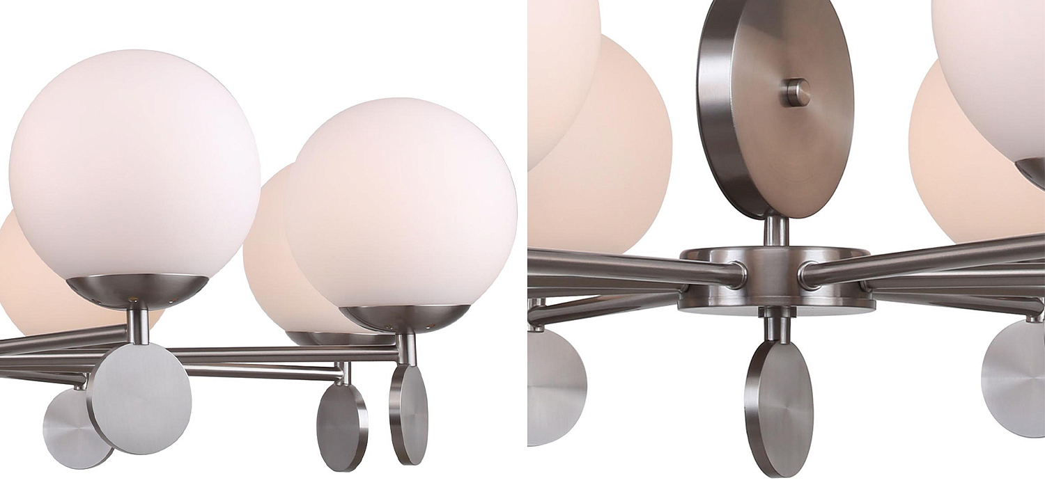 Люстра Kyran Nickel Chandelier 8 Люстра Kyran Nickel Chandelier 8 - Loft-Concept в Челябинске