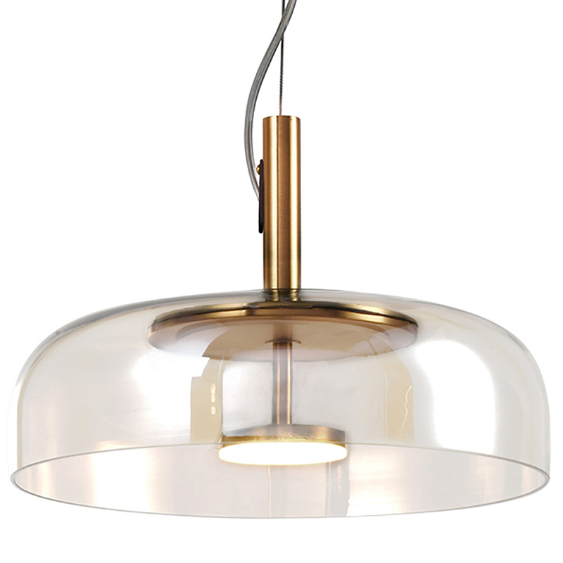 Подвесной светильник Blanton Glass Hanging Lamp 30 Латунь Прозрачное Стекло Подвесной светильник Blanton Glass Hanging Lamp 30 Латунь Прозрачное Стекло в Челябинске | Loft Concept