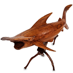 Статуэтка акула-молот деревянная Hammer варинант исполнения - 1 | Loft Concept в Челябинске