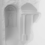 Встраиваемый в стену гипсовый светильник под покраску в античном стиле Antiquity Athena варинант исполнения - 8 | Loft Concept в Челябинске