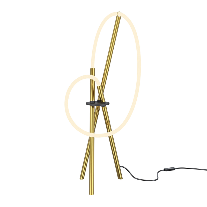 Настольный светильник Crochet Brass 3000К 15Вт Латунь Белый в Челябинске | Loft Concept 