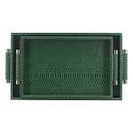 Комплект из двух прямоугольных подносов зеленого цвета Serpent варинант исполнения - 1 | Loft Concept в Челябинске