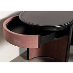 Дизайнерский письменный стол овальной формы с 2-мя выдвижными ящиками по бокам Parsec варинант исполнения - 4 | Loft Concept в Челябинске