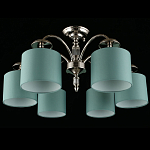 Люстра потолочная Nikoletta с бирюзовым плафоном варинант исполнения - 2 | Loft Concept в Челябинске