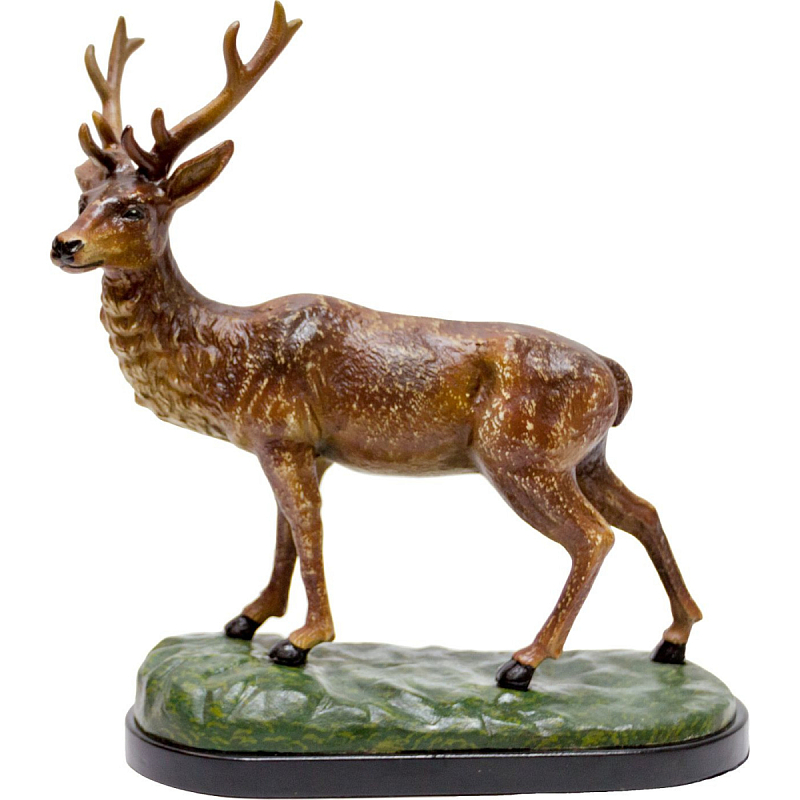 Фигурка Deer made of porcelain L Черный Зеленый Коричневый Фигурка Deer made of porcelain L Черный Зеленый Коричневый в Челябинске | Loft Concept