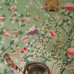 Обои ручная роспись Belvoir Pistachio варинант исполнения - 4 | Loft Concept в Челябинске