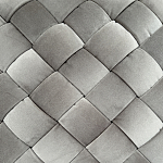 Пуф плетеный велюровый светло-бежевый  Soft Wicker Pouf варинант исполнения - 2 | Loft Concept в Челябинске