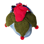 Подушка из джинсовой одежды и вязания Heart&Brain варинант исполнения - 1 | Loft Concept в Челябинске