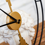 Часы настенные круглые из металла Mirror Tower Clock варинант исполнения - 2 | Loft Concept в Челябинске