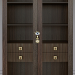 Дизайнерский шкаф витрина Elsa Dreams Walnut с 4-мя ящиками варинант исполнения - 2 | Loft Concept в Челябинске