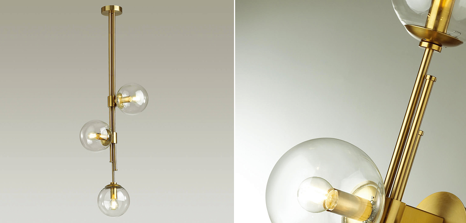 Светильник TRILOGY Ceiling Light Clear glass 100 Светильник TRILOGY Ceiling Light Clear glass 100 - Loft-Concept в Челябинске