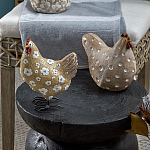 Статуэтка курица с текстурной поверхностью бежевого цвета Rustic Chicken варинант исполнения - 4 | Loft Concept в Челябинске