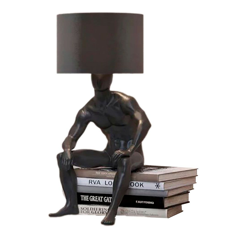 Настольная лампа с абажуром GERTY LAMP Белый Красный Золотой Черный Серебряный Настольная лампа с абажуром GERTY LAMP Белый Красный Золотой Черный Серебряный в Челябинске | Loft Concept