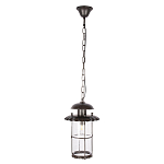 Уличный подвесной светильник с цилиндрическим плафоном на цепи Elysian Lanterns варинант исполнения - 1 | Loft Concept в Челябинске
