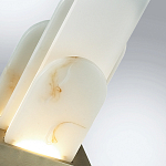Настольная лампа с белыми вертикальными элементами Alabaster Totem   варинант исполнения - 7 | Loft Concept в Челябинске