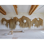 Большая дизайнерская Инсталляция из соломы RAFFIA Installation  варинант исполнения - 3 | Loft Concept в Челябинске