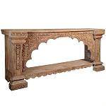 Большая Этническая Консоль с резным орнаментом  варинант исполнения - 1 | Loft Concept в Челябинске