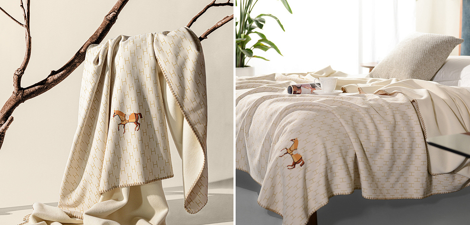 Плед Hermes Pattern Horse Plaid Плед Hermes Pattern Horse Plaid - Loft-Concept в Челябинске