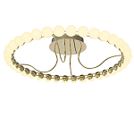 Люстра кольцевая потолочная с круглыми плафонами белого цвета PEARLS Suspension 60 варинант исполнения - 2 | Loft Concept в Челябинске