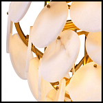 Люстра трехъярусная с подвесками из округлых элементов Cryptocrystalline Stone варинант исполнения - 5 | Loft Concept в Челябинске