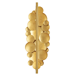 Бра светодиодное из многослойных золотых дисков Metal Disc Chandelier варинант исполнения - 2 | Loft Concept в Челябинске