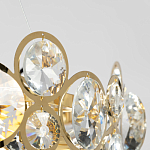 Люстра подвесная из золотых колец 57 см Golden Circles варинант исполнения - 7 | Loft Concept в Челябинске