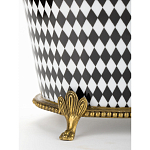 Фарфоровое кашпо Black and white square варинант исполнения - 4 | Loft Concept в Челябинске